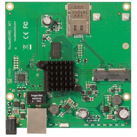 Mikrotik Mikrotik RBM11G bedrade router Zwart, Groen, Grijs