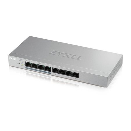 Zyxel Zyxel GS1200-8HP v2 Managed Gigabit Ethernet (10/100/1000) Grijs Power over Ethernet (PoE)