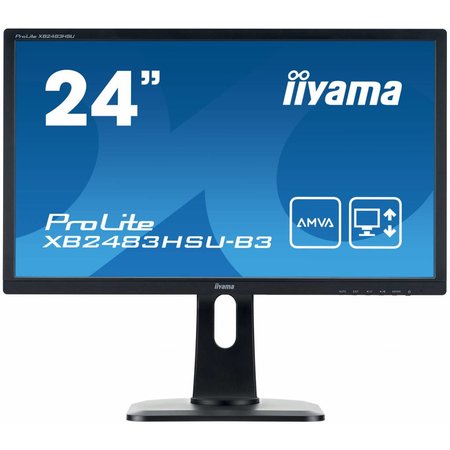Iiyama iiyama ProLite XB2483HSU-B3 LED display 60,5 cm (23.8") 1920 x 1080 Pixels Full HD Zwart