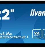 Iiyama iiyama ProLite T2235MSC touch screen-monitor 54,6 cm (21.5") 1920 x 1080 Pixels Zwart Multi-touch Tafelblad