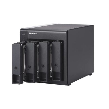 QNAP QNAP TR-004 disk array Zwart