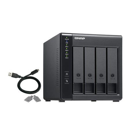 QNAP QNAP TR-004 disk array Zwart