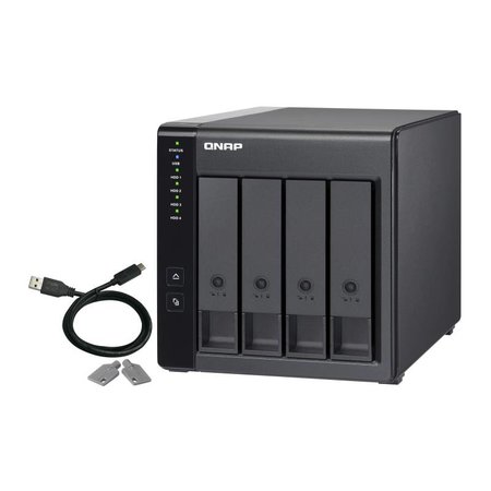 QNAP QNAP TR-004 disk array Zwart
