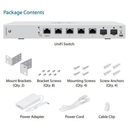Ubiquiti Ubiquiti Networks UniFi US-XG-6POE netwerk-switch Managed 10G Ethernet (100/1000/10000) Grijs 1U Power over Ethernet (PoE)
