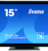 Iiyama iiyama ProLite T1532MSC-B5AG touch screen-monitor 38,1 cm (15") 1024 x 768 Pixels Zwart