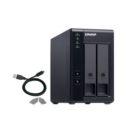 QNAP QNAP TR-002 disk array Zwart