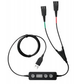 Jabra Jabra Link 265 audio kabel USB2.0 2x QD Zwart