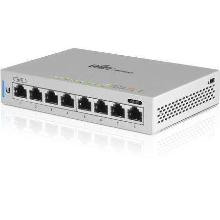 Ubiquiti Ubiquiti Networks UniFi Switch 8 Managed Gigabit Ethernet (10/100/1000) Grijs Power over Ethernet (PoE)