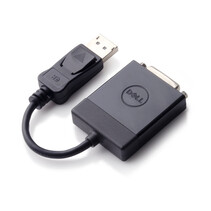 DELL 470-ABEO kabeladapter/verloopstukje DisplayPort DVI Zwart