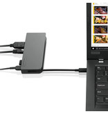 Lenovo Lenovo 4X90S92381 notebook dock & poortreplicator Bedraad USB 3.2 Gen 1 (3.1 Gen 1) Type-C Grijs