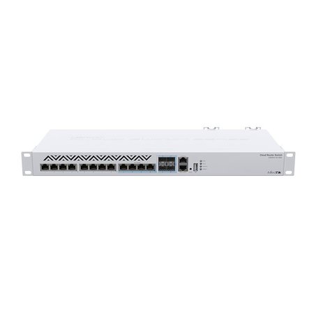 Mikrotik Mikrotik CRS312-4C+8XG-RM netwerk-switch L3 10G Ethernet (100/1000/10000) Wit 1U