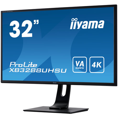 Iiyama iiyama ProLite XB3288UHSU-B1 LED display 80 cm (31.5") 3840 x 2160 Pixels 4K Ultra HD Zwart