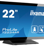 Iiyama iiyama ProLite T2234AS-B1 touch screen-monitor 54,6 cm (21.5") 1920 x 1080 Pixels Zwart Multi-touch Multi-gebruiker