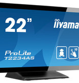 Iiyama iiyama ProLite T2234AS-B1 touch screen-monitor 54,6 cm (21.5") 1920 x 1080 Pixels Zwart Multi-touch Multi-gebruiker