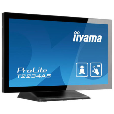 Iiyama iiyama ProLite T2234AS-B1 touch screen-monitor 54,6 cm (21.5") 1920 x 1080 Pixels Zwart Multi-touch Multi-gebruiker