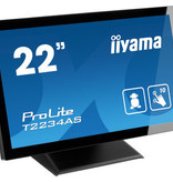 Iiyama iiyama ProLite T2234AS-B1 touch screen-monitor 54,6 cm (21.5") 1920 x 1080 Pixels Zwart Multi-touch Multi-gebruiker