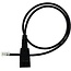 Jabra Jabra QD cord, straight, mod plug RJ11 Zwart