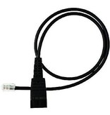 Jabra Jabra QD cord, straight, mod plug RJ11 Zwart