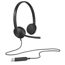 Logitech H340 Headset Hoofdband Zwart