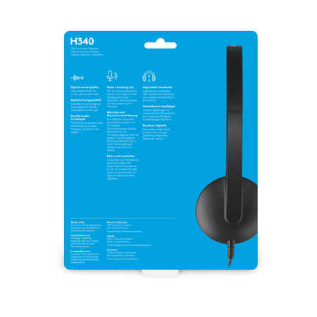 Logitech Logitech H340 Headset Hoofdband Zwart