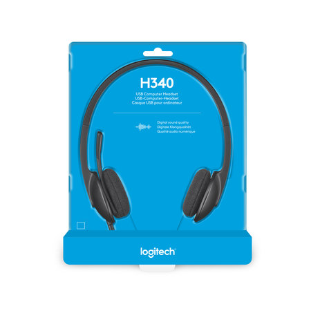 Logitech Logitech H340 Headset Hoofdband Zwart