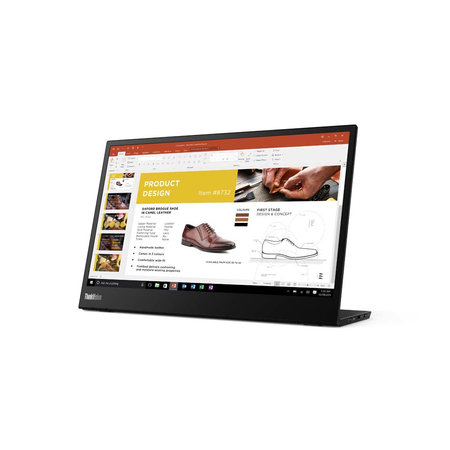 Lenovo Lenovo ThinkVision M14 35,6 cm (14") 1920 x 1080 Pixels Full HD LED Zwart