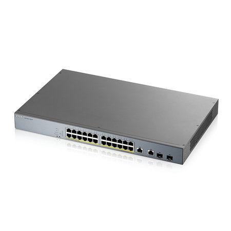 Zyxel Zyxel GS1350-26HP-EU0101F netwerk-switch Managed L2 Gigabit Ethernet (10/100/1000) Grijs Power over Ethernet (PoE)