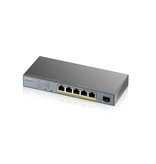 Zyxel Zyxel GS1350-6HP-EU0101F netwerk-switch Managed L2 Gigabit Ethernet (10/100/1000) Grijs Power over Ethernet (PoE)