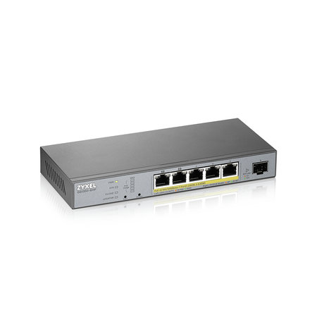 Zyxel Zyxel GS1350-6HP-EU0101F netwerk-switch Managed L2 Gigabit Ethernet (10/100/1000) Grijs Power over Ethernet (PoE)