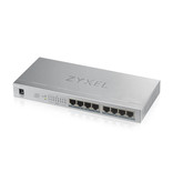 Zyxel Zyxel GS1008HP Unmanaged Gigabit Ethernet (10/100/1000) Grijs Power over Ethernet (PoE)