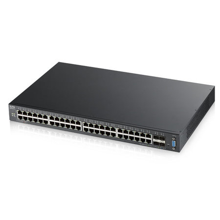 Zyxel Zyxel XGS2210-52 Managed L2 Gigabit Ethernet (10/100/1000) Zwart 1U