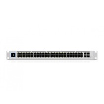 Ubiquiti Networks UniFi Pro 48-Port PoE Managed L2/L3 Gigabit Ethernet (10/100/1000) Zilver 1U Power over Ethernet (PoE)