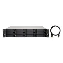 QNAP TL-R1200C-RP behuizing voor opslagstations 2.5/3.5" HDD-/SSD-behuizing Zwart, Grijs