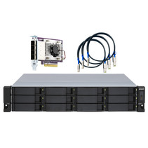 QNAP TL-R1200S-RP behuizing voor opslagstations 2.5/3.5" HDD-/SSD-behuizing Zwart, Grijs