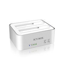 ICY BOX IB-120CL-U3 Zilver, Wit