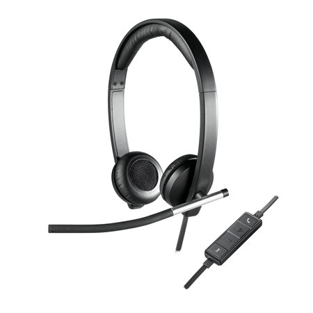 Logitech bulk Logitech H650E Headset Hoofdband Zwart, Zilver