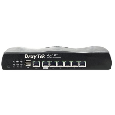 Draytek DrayTek Vigor2927 bedrade router Gigabit Ethernet Zwart