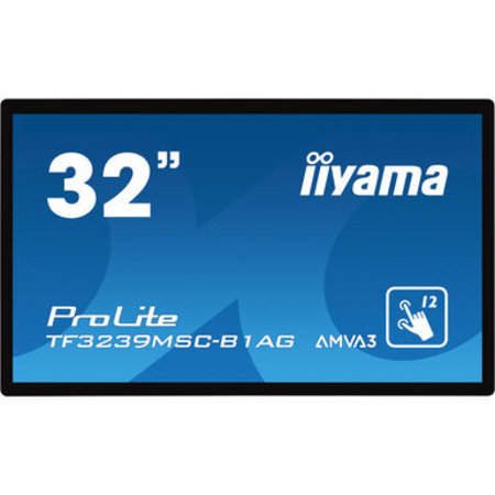 Iiyama iiyama ProLite TF3239MSC-B1AG touch screen-monitor 80 cm (31.5") 1920 x 1080 Pixels Multi-touch Multi-gebruiker Zwart