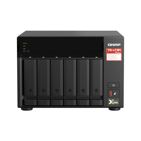 QNAP QNAP TS-673A-8G data-opslag-server NAS Tower Ethernet LAN Zwart V1500B