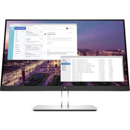 Hewlett & Packard INC. HP E-Series E23 G4 58,4 cm (23") 1920 x 1080 Pixels Full HD LCD Zwart, Zilver