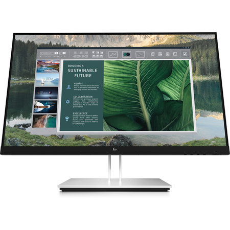 Hewlett & Packard INC. HP E24u G4 60,5 cm (23.8") 1920 x 1080 Pixels Full HD LCD Zwart, Zilver