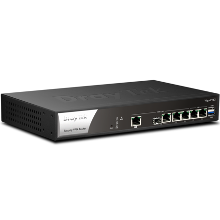 Draytek DrayTek Vigor 2962 bedrade router 2.5 Gigabit Ethernet Zwart