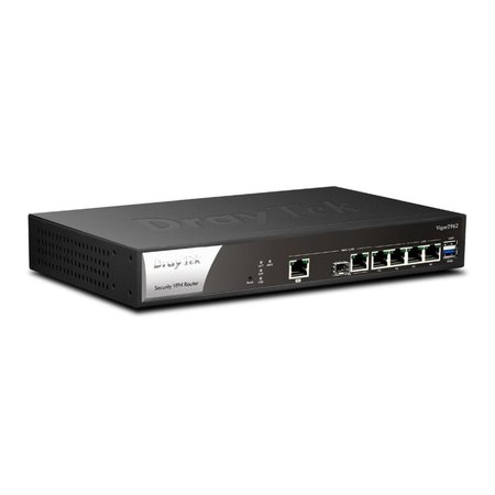 Draytek DrayTek Vigor 2962 bedrade router 2.5 Gigabit Ethernet Zwart