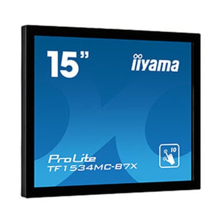 Iiyama iiyama ProLite TF1534MC-B7X touch screen-monitor 38,1 cm (15") 1024 x 768 Pixels Multi-touch Multi-gebruiker Zwart