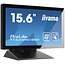 Iiyama iiyama ProLite T1634MC-B8X touch screen-monitor 39,6 cm (15.6") 1920 x 1080 Pixels Multi-touch Multi-gebruiker Zwart