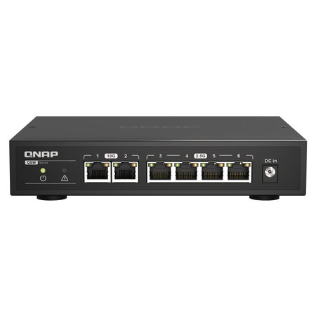 QNAP QNAP QSW-2104-2T netwerk-switch Unmanaged 2.5G Ethernet (100/1000/2500) Zwart