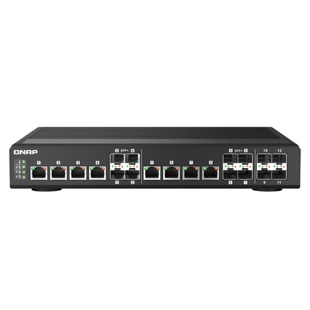 QNAP QNAP QSW-IM1200-8C netwerk-switch Managed L2 Geen Zwart