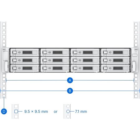 Synology Synology RKS-02 rack-toebehoren Rekrailset