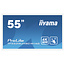 Iiyama iiyama ProLite TF5539UHSC-W1AG touch screen-monitor 139,7 cm (55") 3840 x 2160 Pixels Multi-touch Multi-gebruiker Wit