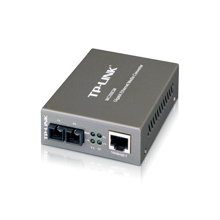 TP LINK TP-LINK MC200CM V3 netwerk media converter Intern 1000 Mbit/s 850 nm Zwart